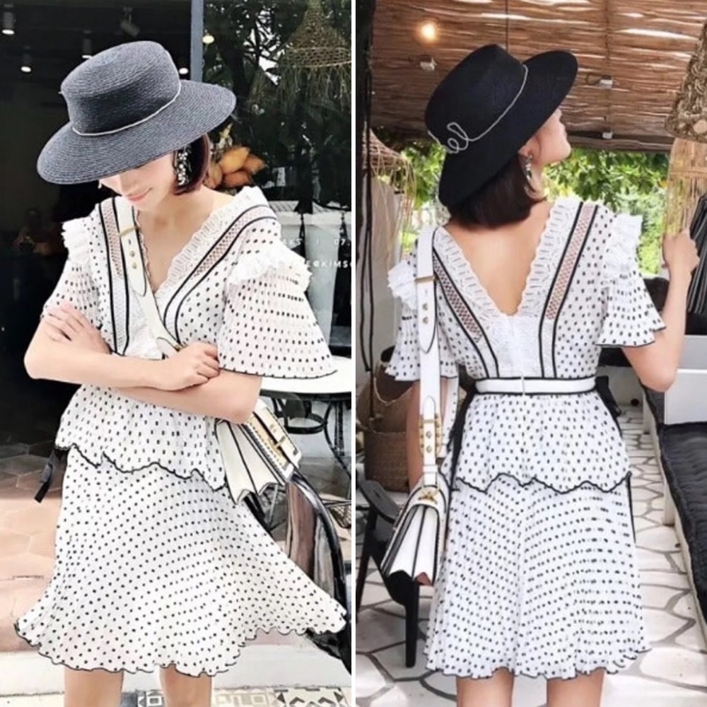 Swiss Hearts Laced Mini Dress